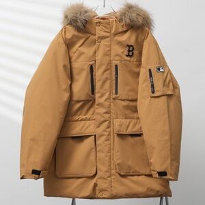 MLB Tan Parka with Fur Hood